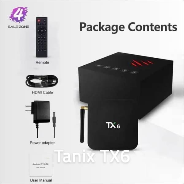 رسيفر Tanix TX6 مع اشتراك لمدة سنة